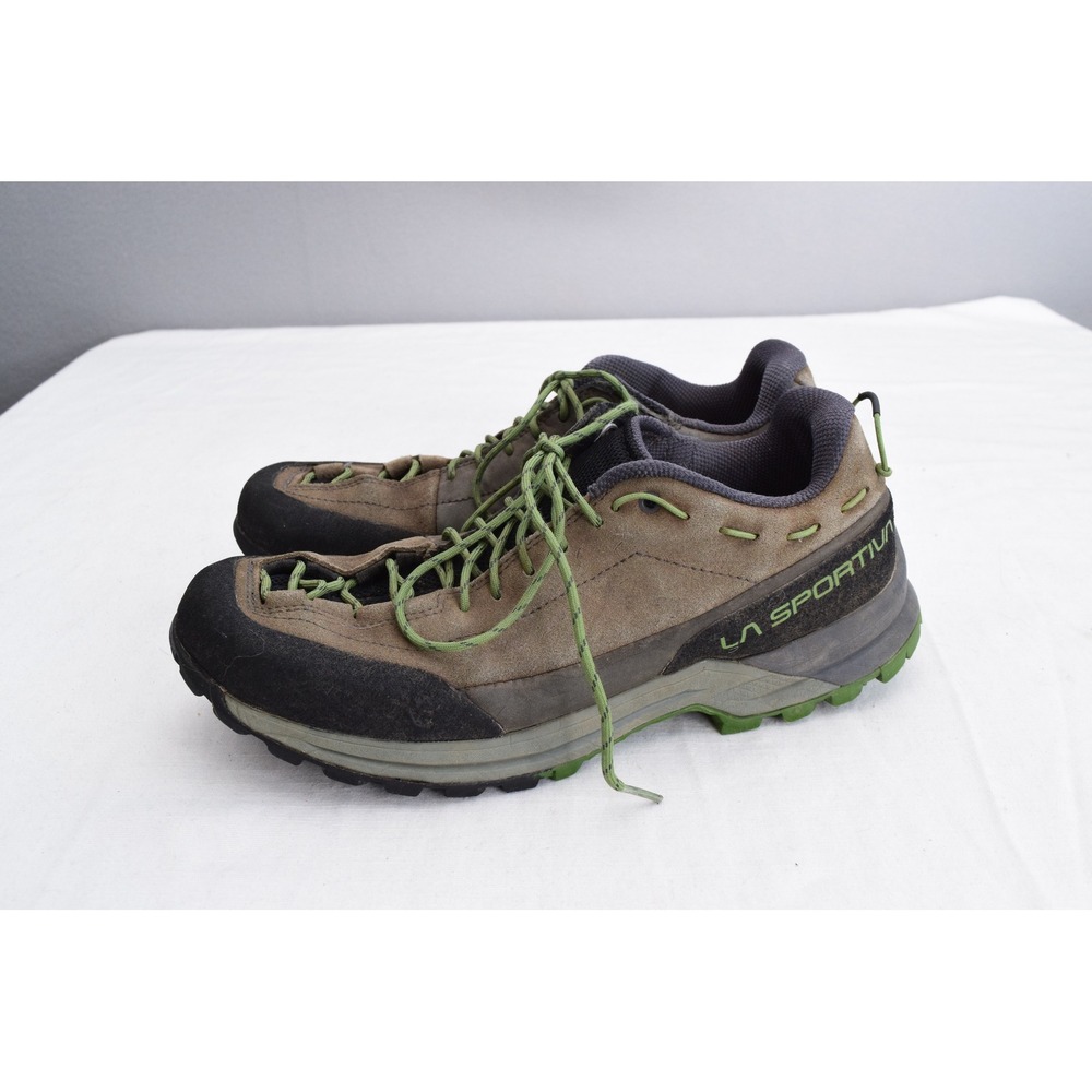 La Sportiva TX Guide Leather 8.5 Brown Green Approach Shoes Mens Hiking Climbing